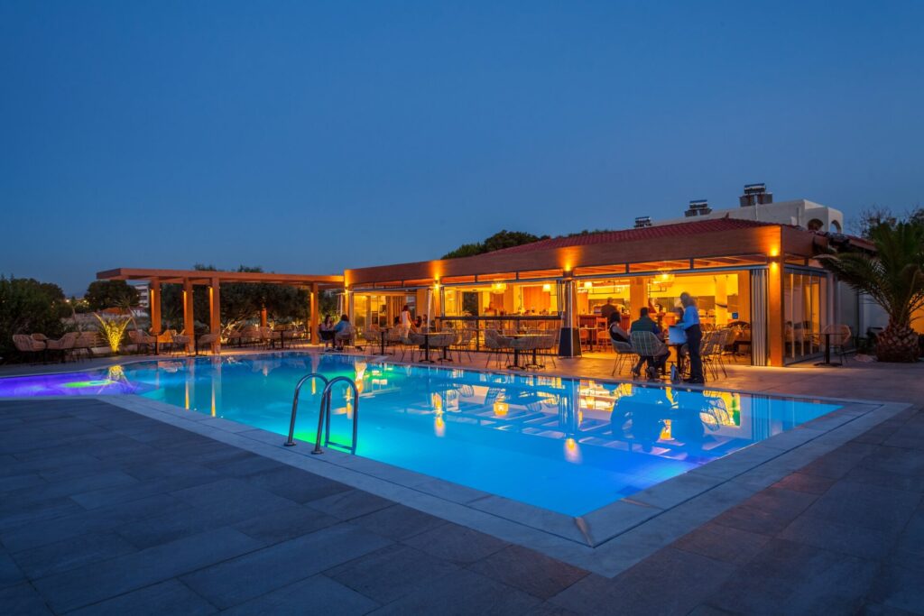 malena hotel pool view - booking Crete